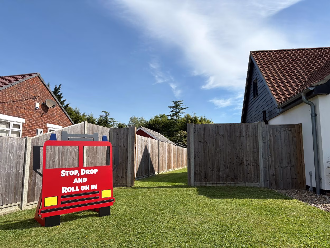 Custom Fire Engine Party Props for Hire Norfolk by Williams and Rose.